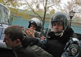 Шествие Украинского православного братства святого апостола Андрея Первозваного