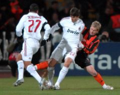 Soccer. FC ”Shakhter” vs. FC ”Milan” (Italy)