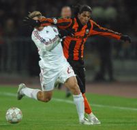 Soccer. FC ”Shakhter” vs. FC ”Milan” (Italy)
