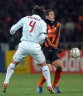 Soccer. FC ”Shakhter” vs. FC ”Milan” (Italy)