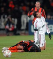 Soccer. FC ”Shakhter” vs. FC ”Milan” (Italy)