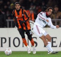 Soccer. FC ”Shakhter” vs. FC ”Milan” (Italy)