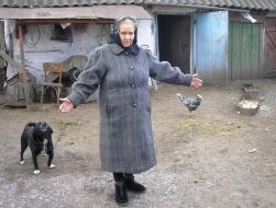Inhabitant of village Novaya Sloboda in Sumy region Galina Chernyakova