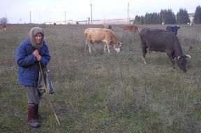 Мешканка села Нова Слобода Сумської області Домна Свирідкина