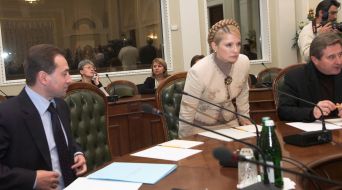 Yuliya Timoshenko and  Nikolay Tomenko