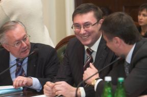 Boris Tarasyuk, Vyacheslav Kirilenko and Yury Lutsenko