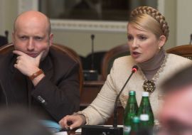 Олександр Турчинов та Юлія Тимошенко