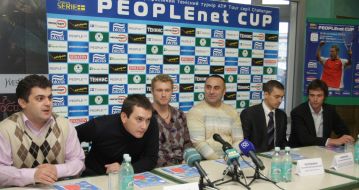 Press-conference devoted to the PEOPLEnet CUP International tennis tournament