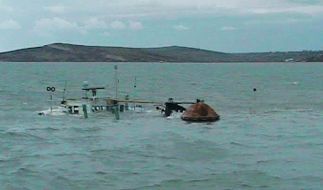 The flooded ship is in the Kerch channel