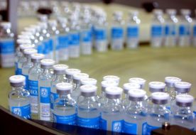 Phials with just bottled insulin