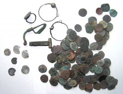 Archaeological-numismatic collection of epoch of late dark ages