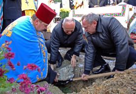 Сonstruction of Orthodox Church in Truskavets