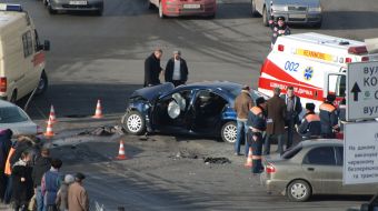 Дорожно-транспортное происшествие на Крещатике