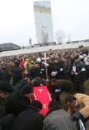 Miner`s funeral at Zasyadko coal mine