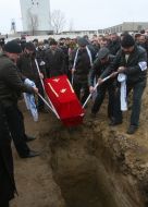 Miner`s funeral at Zasyadko coal mine
