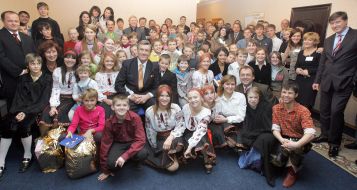 Ukraine’s President charitable action