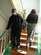 Pupils at school without heating