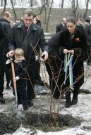 Viktor Yushchenko with family