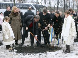 Viktor Yushchenko with family