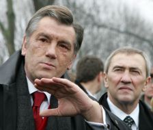 Viktor Yushchenko and Leonid Chernovetsky
