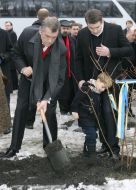 Viktor Yushchenko with family