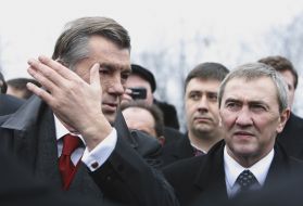 Viktor Yushchenko and Leonid Chernovetsky
