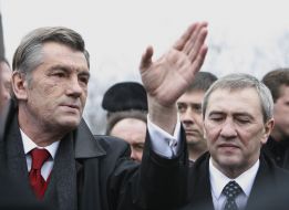 Viktor Yushchenko and Leonid Chernovetsky