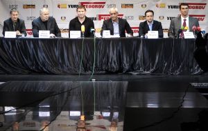 Vladimir Klichko and Sultan Ibragimov. Press-conference