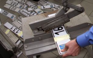 Liquidation of the special registration plates