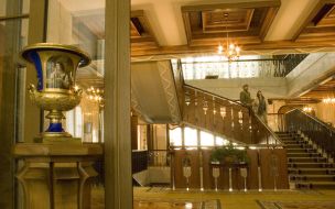 Interior design of the governmental summer residence ”Zarya” in Foros