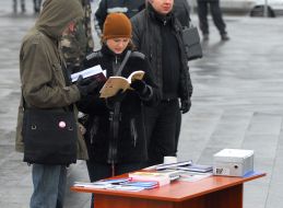 Action of the Public campaign «Pora»