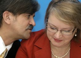 Kirill Stetsenko and Olga Bench