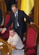 Arseniy Yatsenyuk and Aleksey Zhuravko