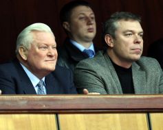 Algirdas Brazauskas and Aleksandr Volkov