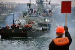 Returning of ”Lutsk” naval vessel