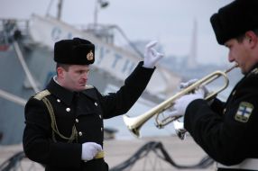 Returning of ”Lutsk” naval vessel