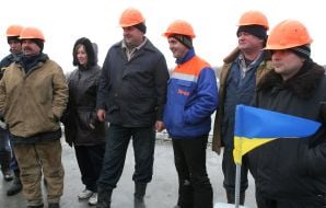 Мостостроители на новом мосту