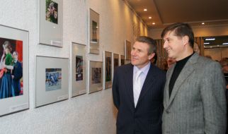 Viktor Korzh and Sergey Bubka