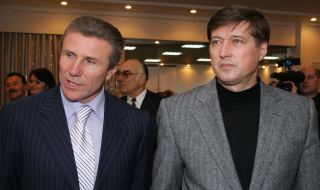 Viktor Korzh and Sergey Bubka