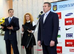 Sergey Bubka, Vlasta Shovkovskaya and Roman Kadiemin
