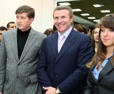 Viktor Korzh and Sergey Bubka