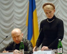 Yuliya Timoshenko and Aleksandr Turchinov