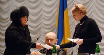 Yuliya Timoshenko and Aleksandr Turchinov