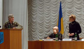 Yuliya Timoshenko, Aleksandr Turchinov and Nikolay Volchansky