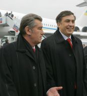 Виктор Ющенко и Михаил Саакашвили