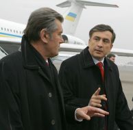 Виктор Ющенко и Михаил Саакашвили