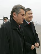 Виктор Ющенко и Михаил Саакашвили