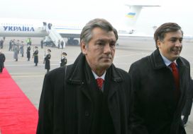 Виктор Ющенко и Михаил Саакашвили