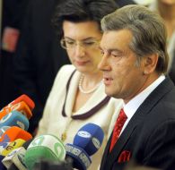 Виктор Ющенко и Нино Бурджанадзе