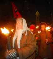 Action ”Stepan Bandera is a national hero”